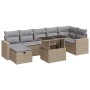 Set de sofás de jardín y cojines 8 piezas ratán sintético beige de , Conjuntos de jardín - Ref: Foro24-3327829, Precio: 570,8...