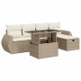 Juego de sofás jardín con cojines 6 pzas ratán sintético beige de , Conjuntos de jardín - Ref: Foro24-3327888, Precio: 529,77...
