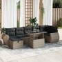 Set de sofás de jardín y cojines 8 piezas ratán sintético gris de , Conjuntos de jardín - Ref: Foro24-3327910, Precio: 564,24...