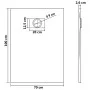 Plato de ducha SMC marrón 100x70 cm de vidaXL, Platos de ducha - Ref: Foro24-148926, Precio: 167,09 €, Descuento: %