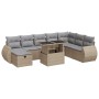 Set de sofás de jardín con cojines 9 pzas ratán sintético beige de , Conjuntos de jardín - Ref: Foro24-3327919, Precio: 642,6...