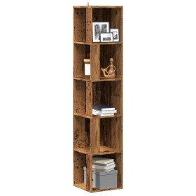 Mueble de esquina madera de ingeniería envejecida 33x33x165 cm de , Taquillas y armarios de almacenamiento - Ref: Foro24-8567...
