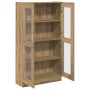Aparador alto madera ingeniería roble artisan 82,5x30,5x150 cm de , Librerías y estanterías - Ref: Foro24-3318719, Precio: 12...