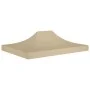 Techo de carpa para celebraciones beige 4,5x3 m 270 g/m² de vidaXL, Cubiertas para carpas y cenadores - Ref: Foro24-315366, P...