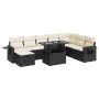 Set de sofás de jardín con cojines 9 pzas ratán sintético negro de , Conjuntos de jardín - Ref: Foro24-3327876, Precio: 575,4...