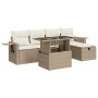 Juego de sofás jardín con cojines 6 pzas ratán sintético beige de , Conjuntos de jardín - Ref: Foro24-3327848, Precio: 523,68...