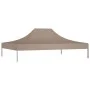 Techo de carpa para celebraciones gris taupe 4x3 m 270 g/m² de vidaXL, Cubiertas para carpas y cenadores - Ref: Foro24-315356...