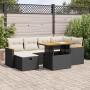 Set de sofás de jardín y cojines 8 piezas ratán sintético negro de , Conjuntos de jardín - Ref: Foro24-3328113, Precio: 458,9...