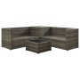 Set de muebles de jardín 4 pzas y cojines ratán sintético gris de vidaXL, Conjuntos de jardín - Ref: Foro24-313130, Precio: 5...