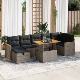 Juego de sofás jardín con cojines 5 pzas ratán sintético gris de , Conjuntos de jardín - Ref: Foro24-3328124, Precio: 529,65 ...