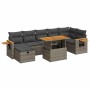 Juego de sofás jardín con cojines 5 pzas ratán sintético gris de , Conjuntos de jardín - Ref: Foro24-3328145, Precio: 556,45 ...