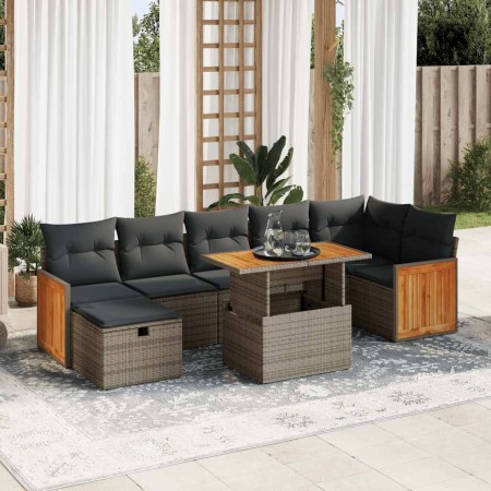 Juego de sofás jardín con cojines 5 pzas ratán sintético gris de , Conjuntos de jardín - Ref: Foro24-3328166, Precio: 540,97 ...