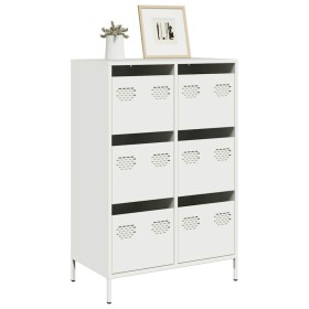 Aparador acero blanco 68x39x101,5 cm de , Aparadores - Ref: Foro24-851225, Precio: 128,88 €, Descuento: %