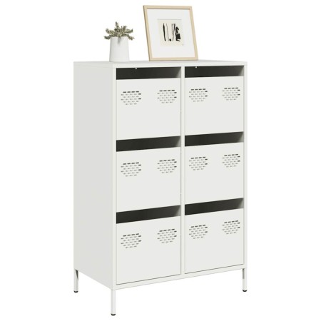 Aparador acero blanco 68x39x101,5 cm de , Aparadores - Ref: Foro24-851225, Precio: 128,88 €, Descuento: %
