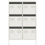 Aparador acero blanco 68x39x101,5 cm de , Aparadores - Ref: Foro24-851225, Precio: 128,88 €, Descuento: %