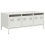 Mesa de centro acero laminado en frío blanco 101,5x50x43,5 cm de , Mesas de centro - Ref: Foro24-851273, Precio: 110,56 €, De...