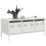 Mesa de centro acero laminado en frío blanco 101,5x50x43,5 cm de , Mesas de centro - Ref: Foro24-851273, Precio: 110,56 €, De...