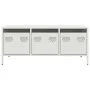 Mesa de centro acero laminado en frío blanco 101,5x50x43,5 cm de , Mesas de centro - Ref: Foro24-851273, Precio: 110,56 €, De...
