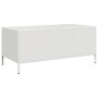 Mesa de centro acero laminado en frío blanco 101,5x50x43,5 cm de , Mesas de centro - Ref: Foro24-851273, Precio: 111,57 €, De...