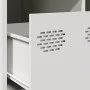 Mesa de centro acero laminado en frío blanco 101,5x50x43,5 cm de , Mesas de centro - Ref: Foro24-851273, Precio: 110,56 €, De...