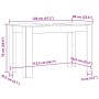 Mesa de comedor de madera contrachapada madera vieja de , Mesas de cocina y de comedor - Ref: Foro24-855840, Precio: 106,88 €...