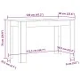 Mesa de comedor de madera contrachapada madera vieja de , Mesas de cocina y de comedor - Ref: Foro24-855840, Precio: 104,45 €...