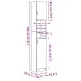 Armario de baño madera de ingeniería madera vieja 32x25,5x190cm de , Muebles de baño - Ref: Foro24-856048, Precio: 84,42 €, D...