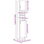 Armario de baño madera de ingeniería madera vieja 32x25,5x190cm de , Muebles de baño - Ref: Foro24-856048, Precio: 85,89 €, D...