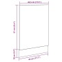 Panel para lavavajillas madera contrachapada 45x3x67 cm de , Armarios de cocina - Ref: Foro24-856131, Precio: 18,49 €, Descue...