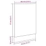 Panel para lavavajillas madera contrachapada 45x3x67 cm de , Armarios de cocina - Ref: Foro24-856131, Precio: 19,77 €, Descue...