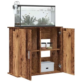 Soporte para acuario madera ingeniería envejecida 81x36x73 cm de , Soportes para acuarios - Ref: Foro24-857284, Precio: 111,1...