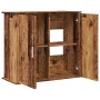 Soporte para acuario madera ingeniería envejecida 81x36x73 cm de , Soportes para acuarios - Ref: Foro24-857284, Precio: 111,1...