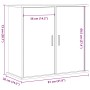 Soporte para acuario madera ingeniería envejecida 81x36x73 cm de , Soportes para acuarios - Ref: Foro24-857284, Precio: 111,1...