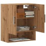 Armario de pared madera de ingeniería roble artesano 60x31x70cm de , Taquillas y armarios de almacenamiento - Ref: Foro24-857...