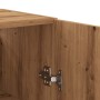 Armario de pared madera de ingeniería roble artesano 60x31x70cm de , Taquillas y armarios de almacenamiento - Ref: Foro24-857...