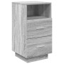 Mesilla de noche con 2 cajones gris sonoma 36x36x68 cm de , Mesitas de noche - Ref: Foro24-858588, Precio: 69,96 €, Descuento: %
