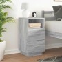 Mesilla de noche con 2 cajones gris sonoma 36x36x68 cm de , Mesitas de noche - Ref: Foro24-858588, Precio: 69,96 €, Descuento: %