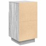 Mesilla de noche con 2 cajones gris sonoma 36x36x68 cm de , Mesitas de noche - Ref: Foro24-858588, Precio: 69,96 €, Descuento: %