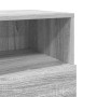 Mesilla de noche con 2 cajones gris sonoma 36x36x68 cm de , Mesitas de noche - Ref: Foro24-858588, Precio: 69,96 €, Descuento: %