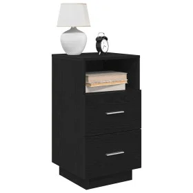 Mesillas de noche 2 uds con 2 cajones negro 36x36x68 cm de , Mesitas de noche - Ref: Foro24-858581, Precio: 103,12 €, Descuen...