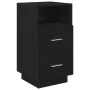 Mesillas de noche 2 uds con 2 cajones negro 36x36x68 cm de , Mesitas de noche - Ref: Foro24-858581, Precio: 103,12 €, Descuen...