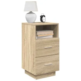 Mesitas de noche 2 uds con 2 cajones roble sonoma 36x36x68 cm by , Nightstands - Ref: Foro24-858583, Price: 101,49 €, Discoun...