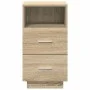Mesitas de noche 2 uds con 2 cajones roble sonoma 36x36x68 cm de , Mesitas de noche - Ref: Foro24-858583, Precio: 101,49 €, D...