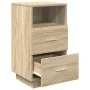 Mesitas de noche 2 uds con 2 cajones roble sonoma 36x36x68 cm de , Mesitas de noche - Ref: Foro24-858583, Precio: 101,49 €, D...