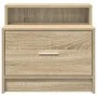 Mesilla de noche con cajón roble sonoma 51x31x47 cm by , Nightstands - Ref: Foro24-858672, Price: 44,06 €, Discount: %