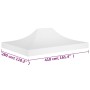 Techo de carpa para celebraciones blanco 4x3 m 270 g/m² de vidaXL, Cubiertas para carpas y cenadores - Ref: Foro24-315352, Pr...