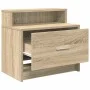 Mesilla de noche con cajón roble sonoma 51x31x47 cm by , Nightstands - Ref: Foro24-858672, Price: 44,06 €, Discount: %