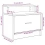 Mesilla de noche con cajón roble sonoma 51x31x47 cm by , Nightstands - Ref: Foro24-858672, Price: 44,06 €, Discount: %