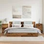 Mesitas de noche 2 uds madera ingeniería envejecida 40x36x65 cm de , Mesitas de noche - Ref: Foro24-856933, Precio: 97,88 €, ...