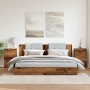 Mesitas de noche 2 uds madera ingeniería envejecida 40x36x65 cm de , Mesitas de noche - Ref: Foro24-856933, Precio: 98,69 €, ...